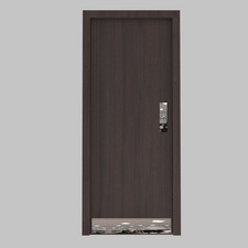 Door Kick Push Finger Plate - Mirror Polished Stainless Steel Protection Metal