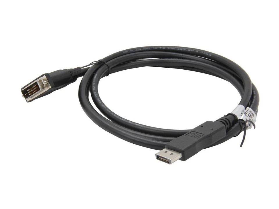 StarTech.com DP2DVIMM6 6 ft. Black Connector A: 1 - DisplayPort (20 pin) - Image 2 of 3