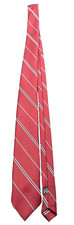 Vintage Neck Tie Mens Red Striped Textured Business Formal JOHN BLAIR Menswear