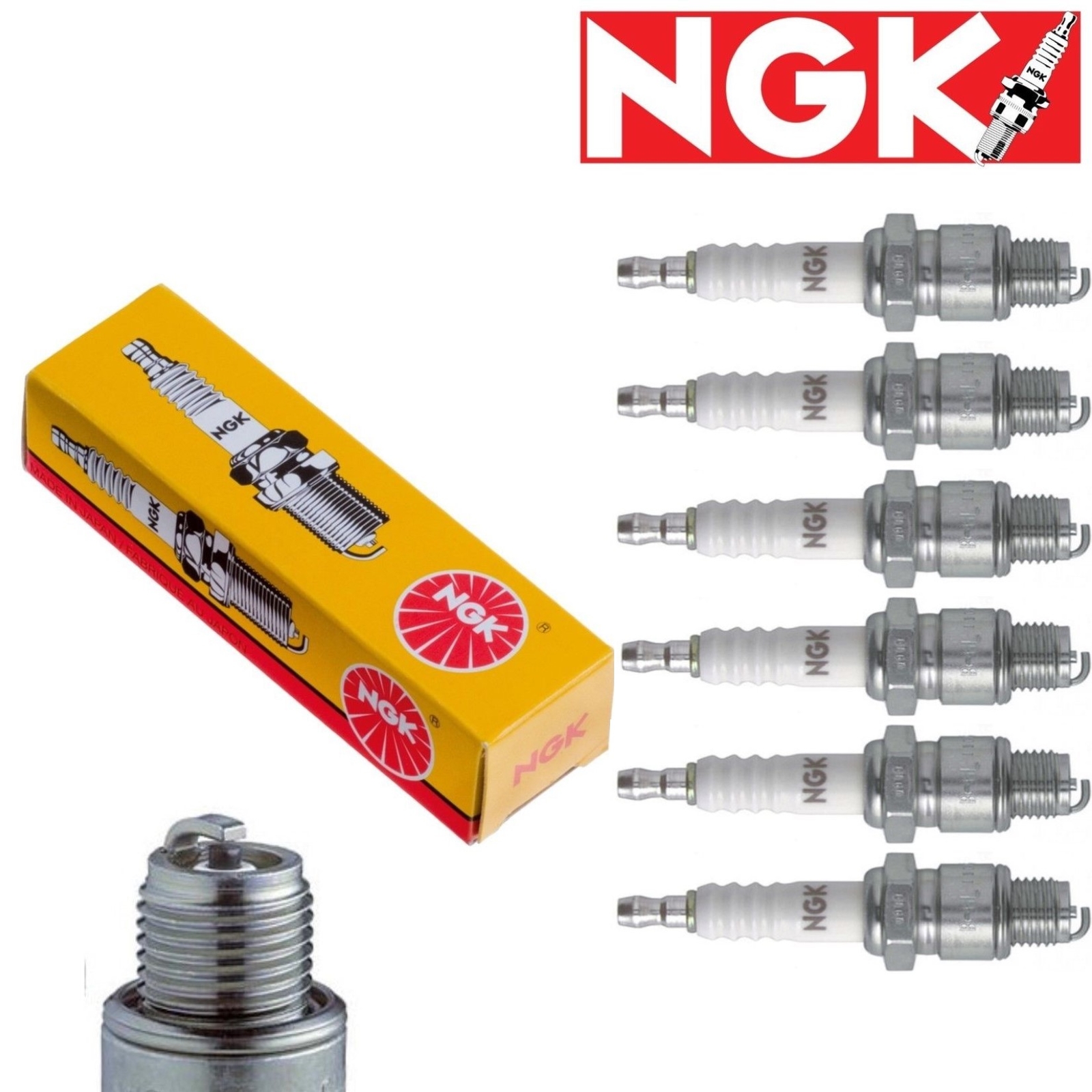 6 Pcs Spark Plugs NGK Standard 1998-2001 Audi A6 2.8L V6 Kit Set Tune Up