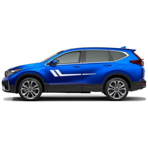 Side center hockey stripes graphics stickers decal compatible with Honda CR-V - Picture 3 of 15