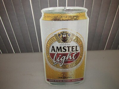 Amstel Light Beer Sign CAN tin 9x18