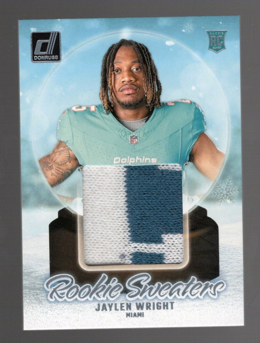 2024 Panini Donruss - Rookie Holiday Sweater #RHS-JWR Jaylen Wright (MEM, RC)