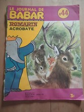 * LE JOURNAL DE BABAR N° 44 * 1972 Laurent de Brunhoff mensuel enfants