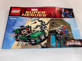 Lego 76004 Spyder Cycle Chase Marvel Super Heroes 2013 With Manual 100% Complete