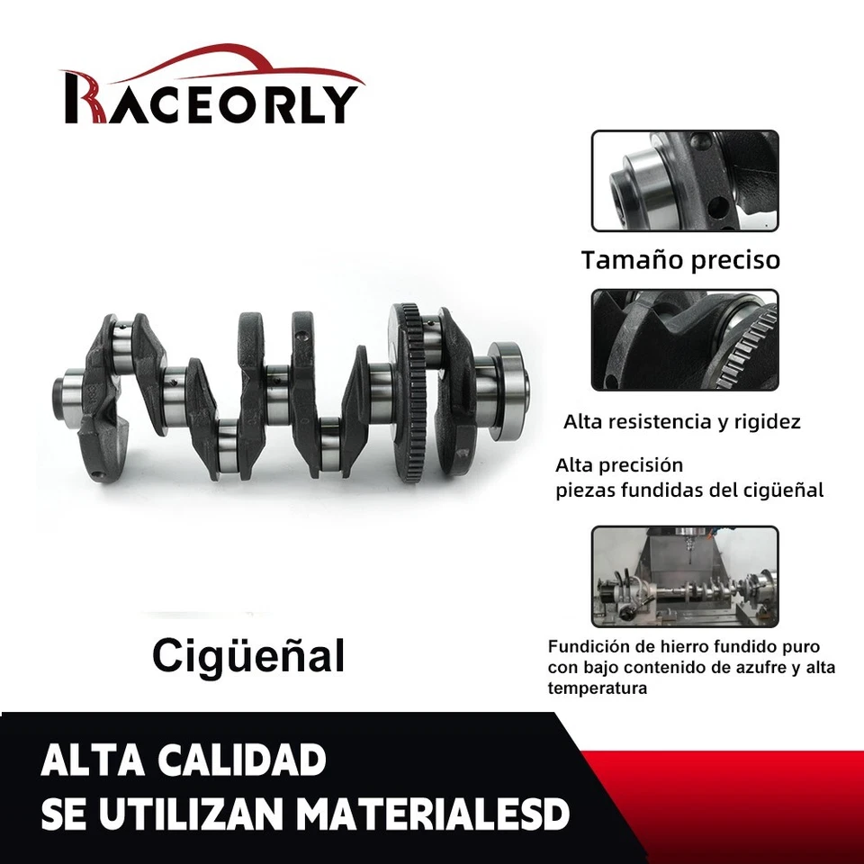 RACEORLY Engine Crankshaft For 2005-2013 BMW 120i 320i X1 E84 E92 2.0L N46 - Imagem 2 de 4