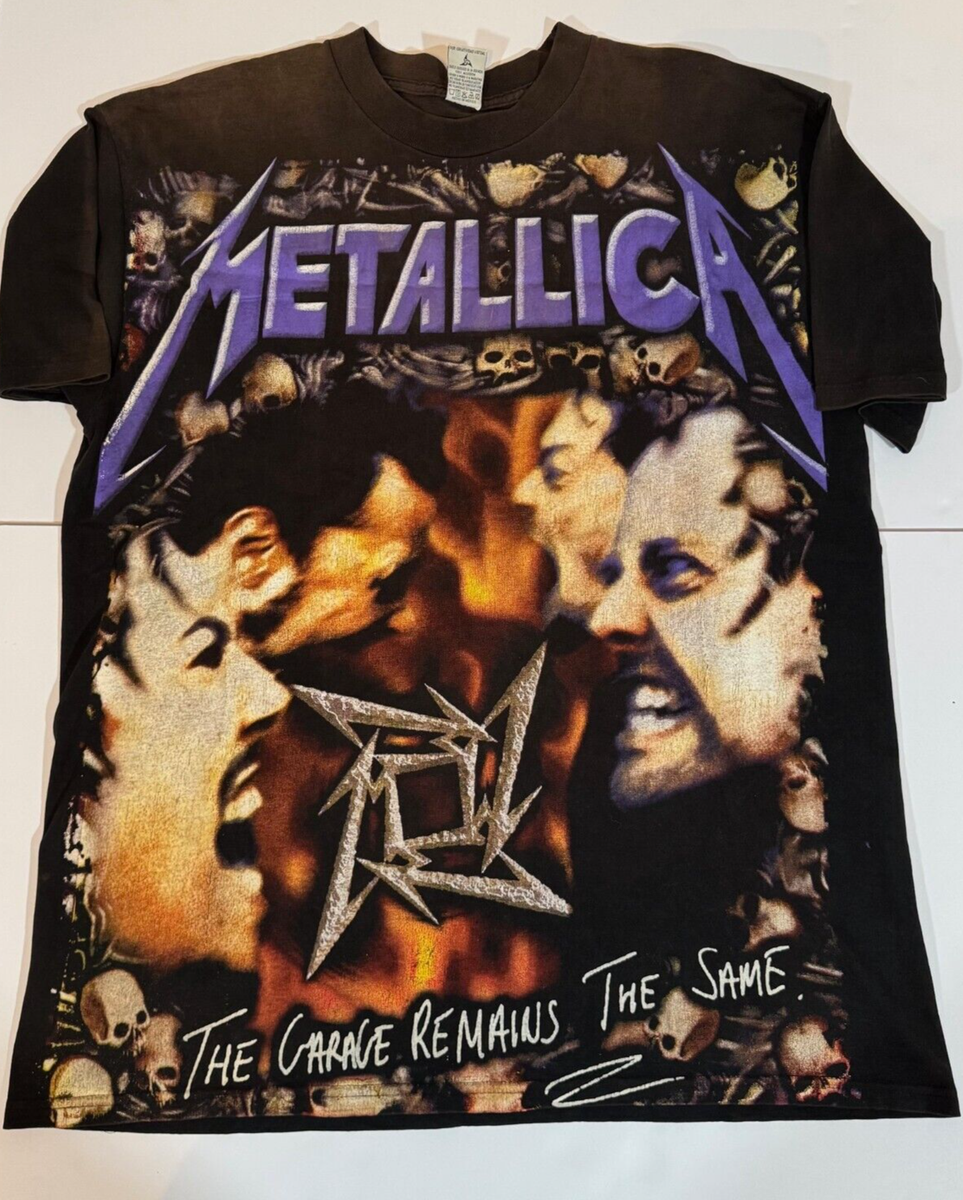 RARE Vintage 90s Metallica Resurreccion AOP Mexican Bootleg XL Tee