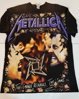 RARE Vintage 90s Metallica Resurreccion AOP Mexican Bootleg XL Tee
