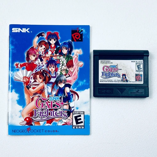 Gals Fighters Neo Geo Pocket Color SNK US Seller NTSC-U US Version Cart + Manual