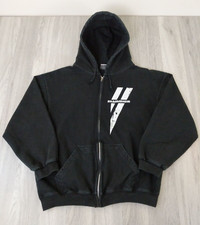 Vintage 00's Rammstein Reise Band Zip Up Hoodie Promodoro Black Men's Medium Y2K