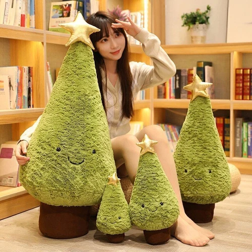 Simulación Árbol de Navidad Peluches Lindo Perenne Peluche Cojín Muñeca. - Imagen 2 de 20