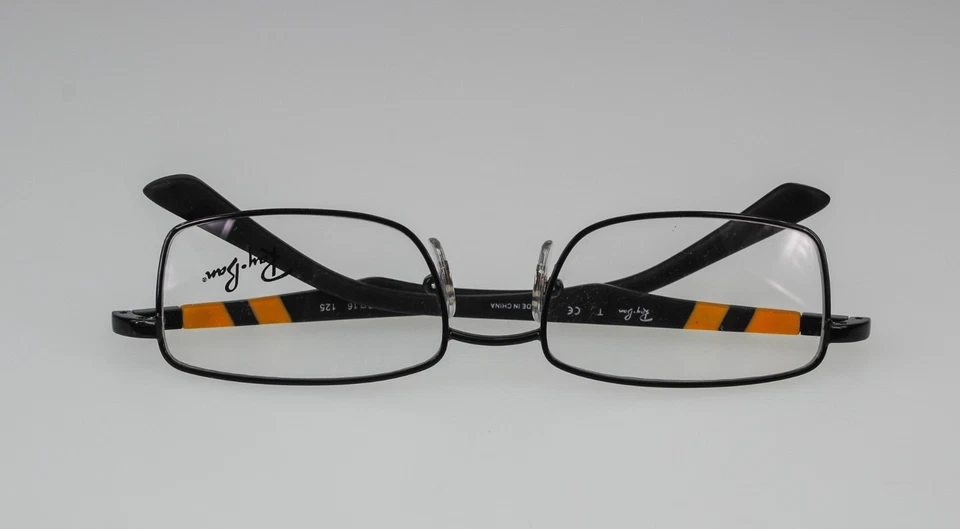 RayBan RB1030 4005 Niños Negro Amarillo Rx Monturas Gafas 47☐16-125 Foto 4 de 4