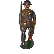 M10 Manoil Toy Soldier Officer Marching with Sword Antique Vintage Dimestore