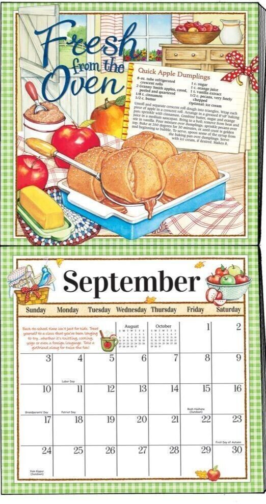 2023 Gooseberry Patch Wall Calendar "From Our Kitchen to Yours"  12" x 24" open | eBay