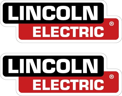 LINCOLN (2) ELECTRIC DECALS 3X8.5 REPLACEMENT WELDER STICKERS p67 Free Tracking