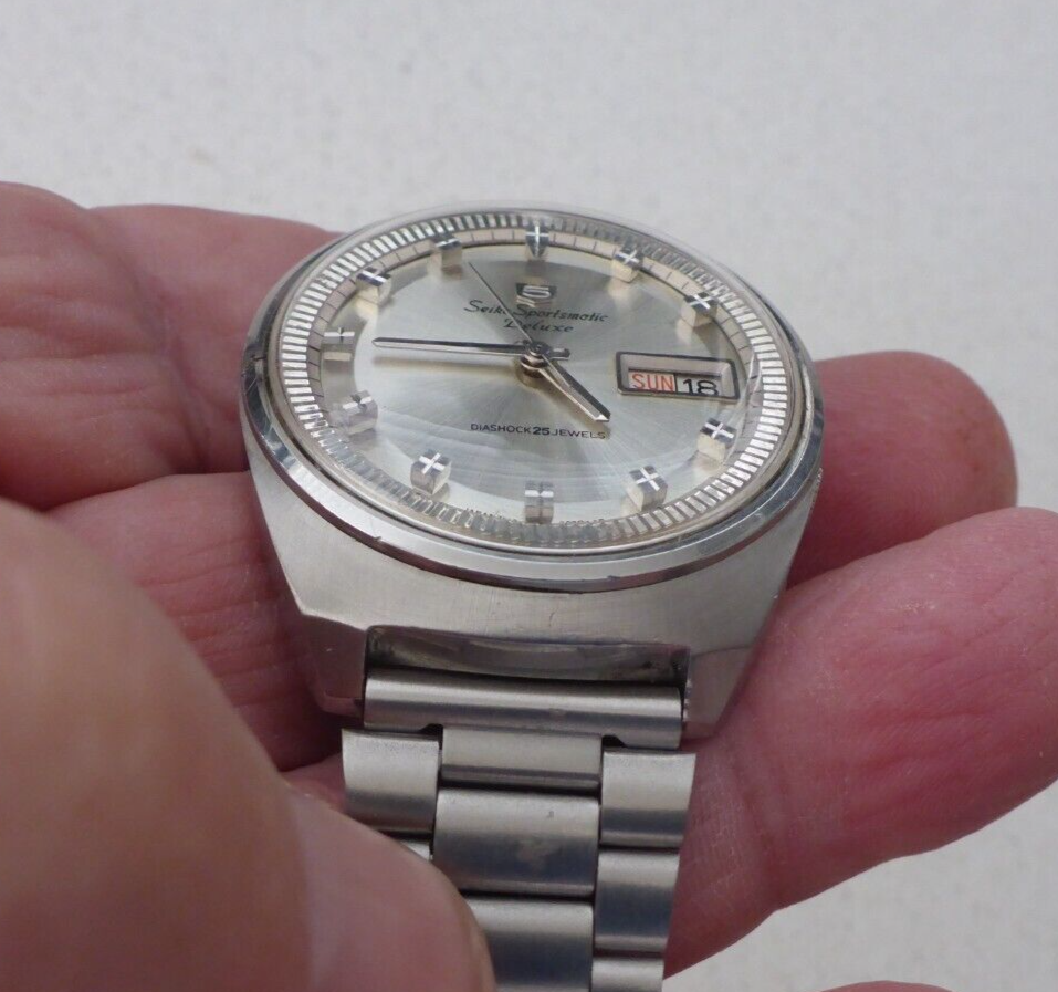Seiko Sportsmatic 5 Delux, Dolphin 1965, 7619-7020, Vintage Watch