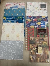 Vintage Wrapping Paper Gift Wrap Folded Sheets All Occasion