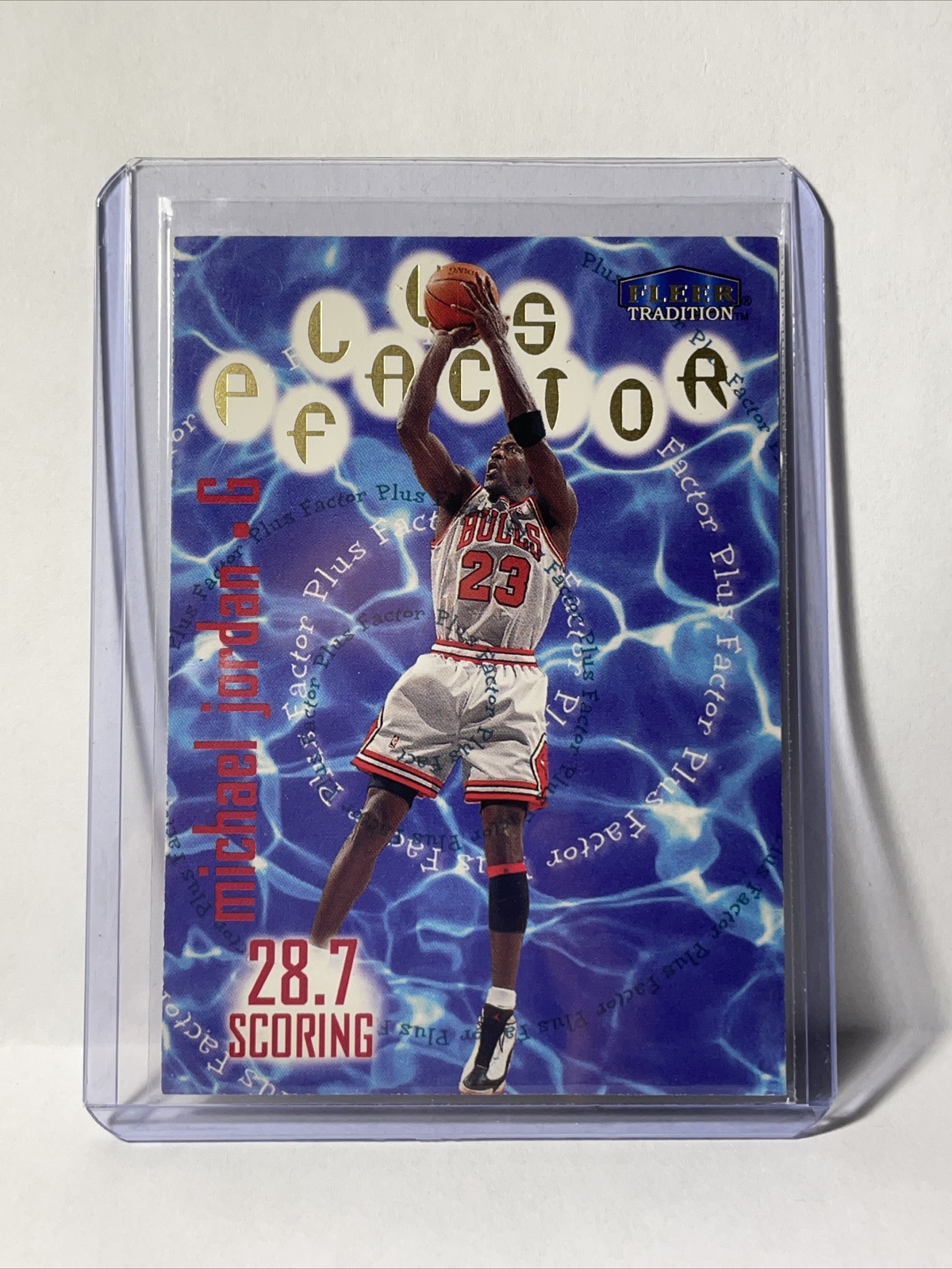 1998-99 Fleer Tradition Plus Factor Michael Jordan Insert #142