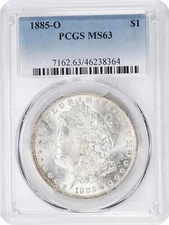 USA Silver Morgan $1 Dollar 1885-O PCGS: MS63 #C568