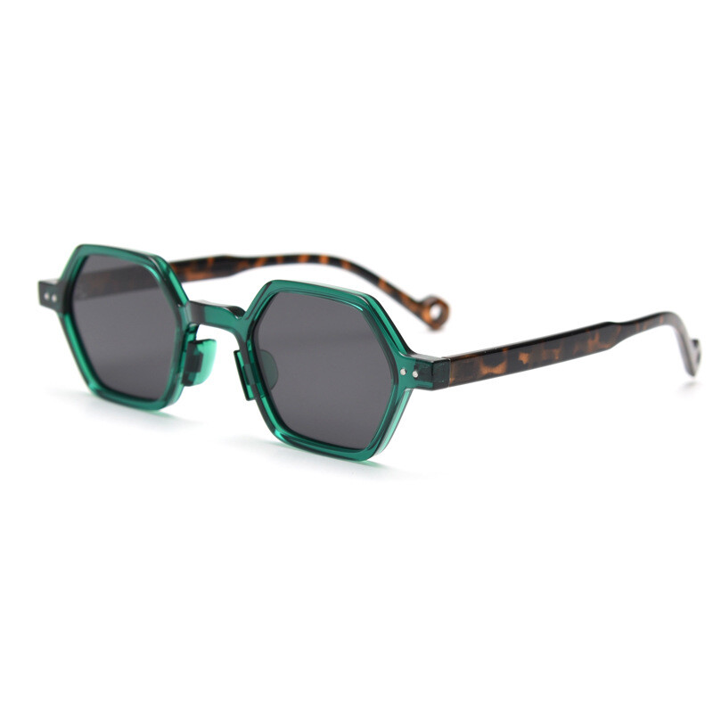 Retro Hexagon Sunglasses Unique Fashion Polarized Sunglasses 