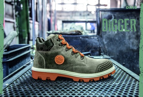 MENS LEATHER WORK SAFETY SHOES TRAINERS STEEL TOE CAP DIKE DINT H S3 HRO SRC - Picture 2 of 3