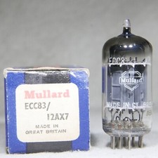 Amperex Mullard Label 12AX7/ECC83 Long Plate Foil D-Getter Holland 1958 Strong
