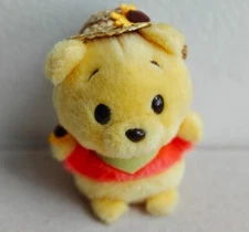 Tokyo Disney Doll Plush Urupocha Uru Pocha Chan Winnie the Pooh Straw Hat