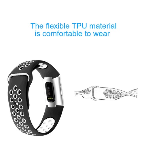 Replacement Silicone Watch Band Strap Wristband For Fitbit Charge 4/Charge 3 SE - Picture 47 of 103