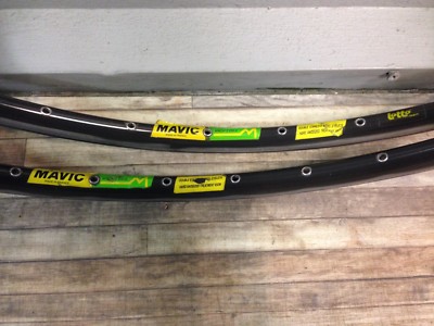 Mavic Mach 2 CD 2 Anodized Tubular Rims (Pair) 700c 36h Vintage 90' GC