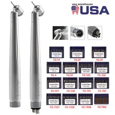 Yabang Dental Surgical 45 Degree LED High Speed Handpiece 2/4 Holes or FG Burs