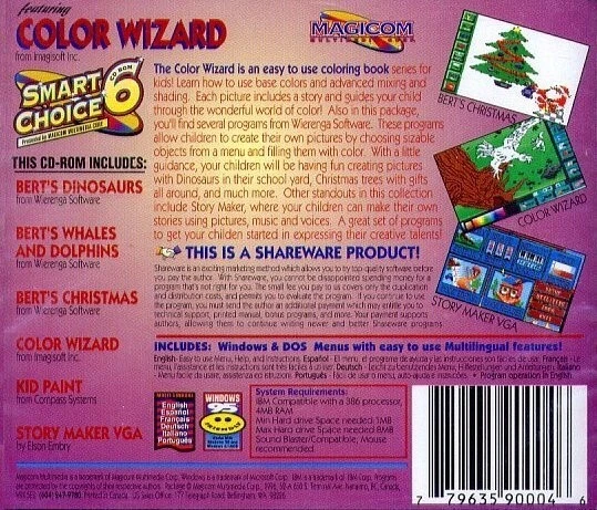 SMART CHOICE 6 con: ASISTENTE DE COLOR (PC-CD, 1996) Windows - CD NUEVO en FUNDA Foto 3 de 3