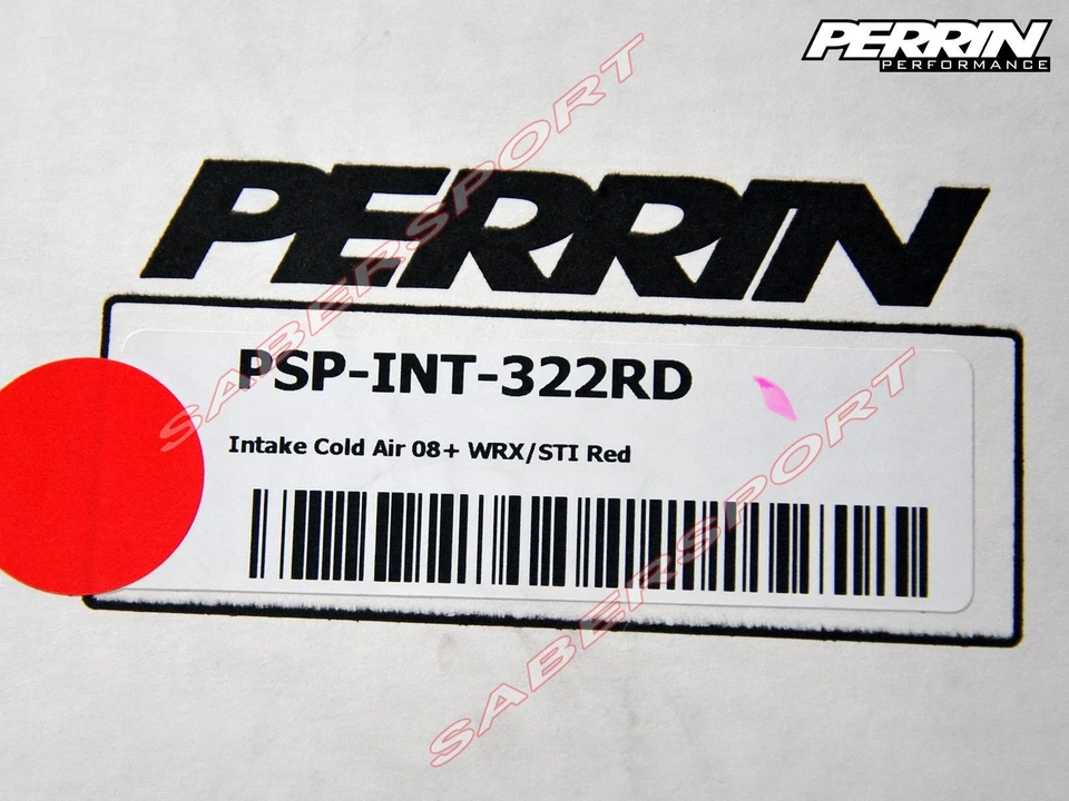 Sistema de admisión de aire frío Perrin RED para Subaru 2008-2014 WRX y 2008-2015 STI Foto 4 de 4