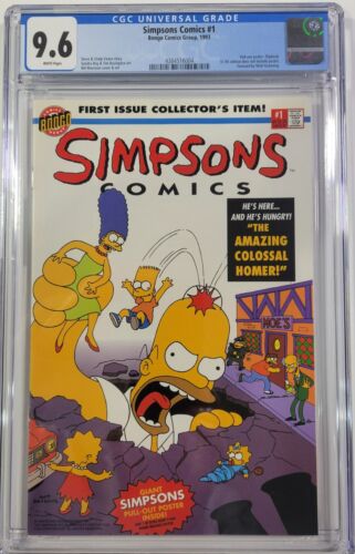 Simpsons Comics 1 CGC 9.6 Bongo Comics 1993 Giant Pull-out Poster - Bild 1 von 2