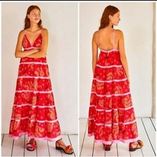 Farm Rio Tropical Banana Tiki Maxi Dress M