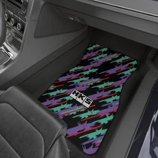 HKS Old Logo Tribute Car Mats (Set of 2), 90's JDM HKS Floor Mats Pair, HKS