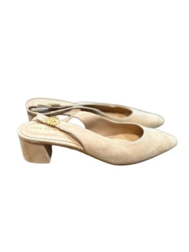 Cole Haan Women’s Go-To Slingback Pump 44mm in Pink Suede – Size 8.5 B - Picture 2 of 6