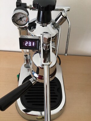 Pavoni LED Thermometer 2 sensors group head + shower screen + switch button