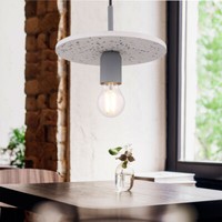 Decken Pendel Leuchte Terrazzo Design Wohn Zimmer Beleuchtung HäNge Lampe Grau