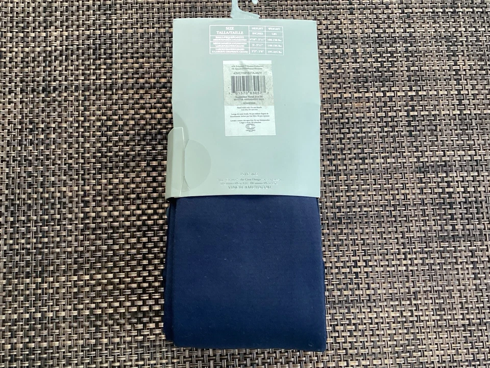 Nuevas medias sin pies para mujer Vince Camuto forro de terciopelo azul talla mediana/grande Foto 3 de 4