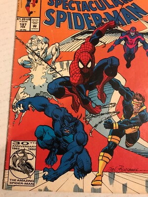 Spectacular Spider-Man #197 : Marvel 1993 FN; X-Men crossover