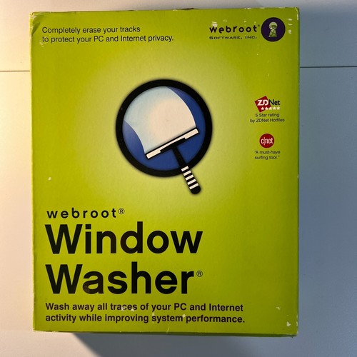 Webroot Window Washer (2004, PC CD-Rom) Webroot Software Inc.