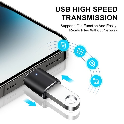 USB-C To USB Female OTG Converter Adapter 3.5mm Aux Audio For Samsung Motorola - Picture 22 of 68