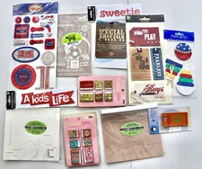 Mixed Lot/Boys/Making Memories/Creative Imaginations/Scrapbooking Embellishments