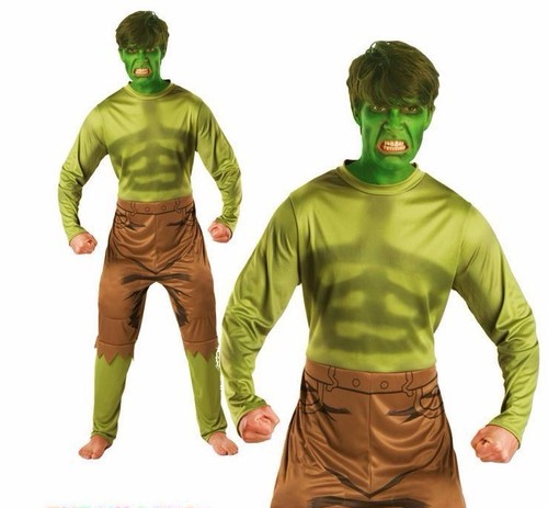 Adulto Marvel Hulk Verde Supereroe Costume Ufficiale da uomo The Avengers |  eBay