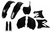 Kunststoff Verkleidung Kit Full Yamaha YZ 125 - 250 2006 - 2014 Schwarz Nur U...