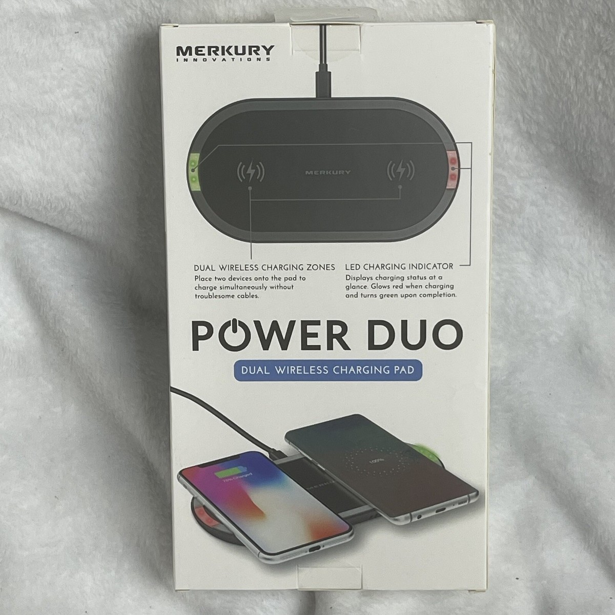 Merkury Dual Wireless Charging Pad (Power Duo)