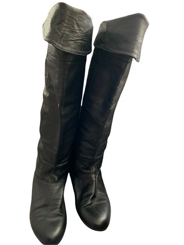 Fashion Leather Flats Boots | eBay