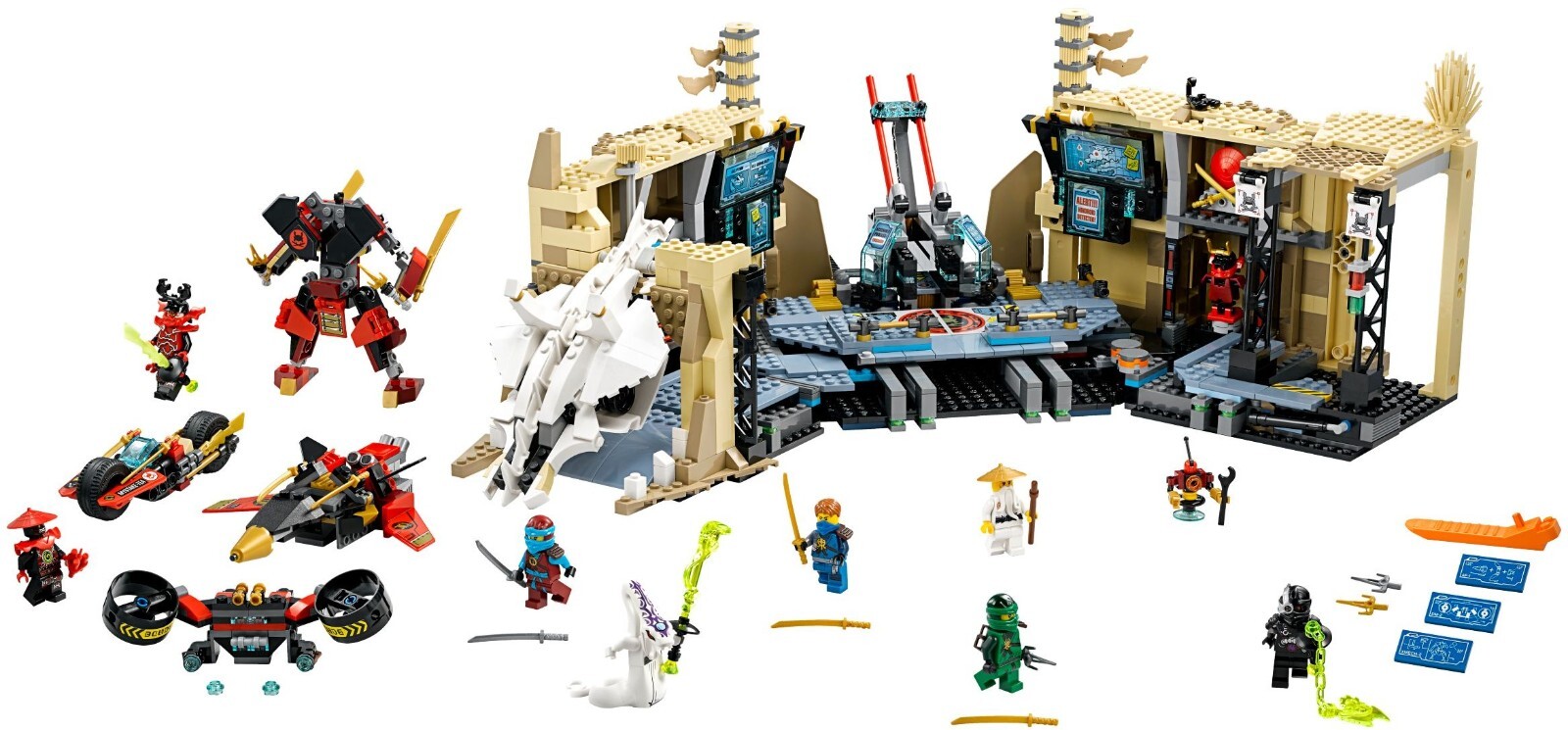 LEGO Ninjago 70596 Samurai X Cave Chaos 100% Complete w/ Manual & Minifigures