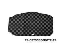 P2M Dark Grey Checkered Carpet Rear Trunk Mat for Lexus SC300 SC400 Z30 91-00