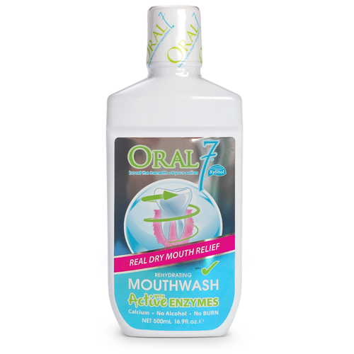 Oral 7 Rehydrating Mouthwash With Active Enzymes 500ml Real Dry Mouth Relief - Picture 1 of 2